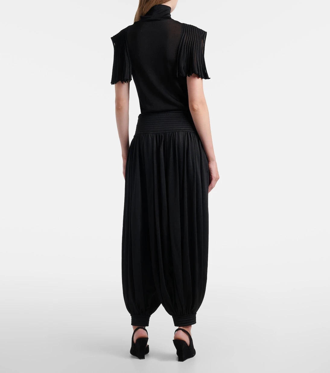 Alaïa - Wool-blend balloon pants
