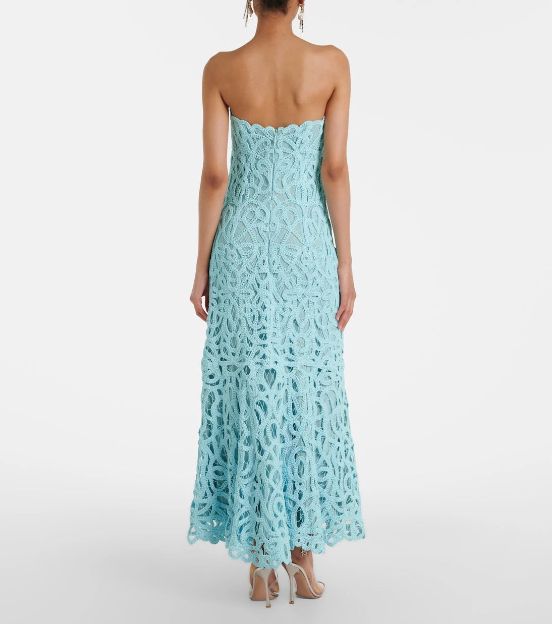 Simkhai - Lace guipure cotton-blend bustier dress