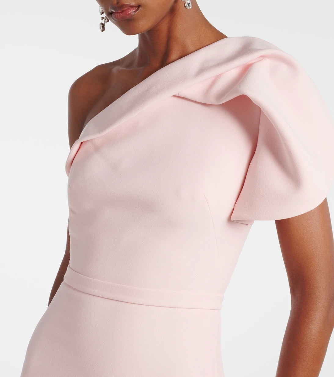 Safiyaa - One-shoulder crêpe gown