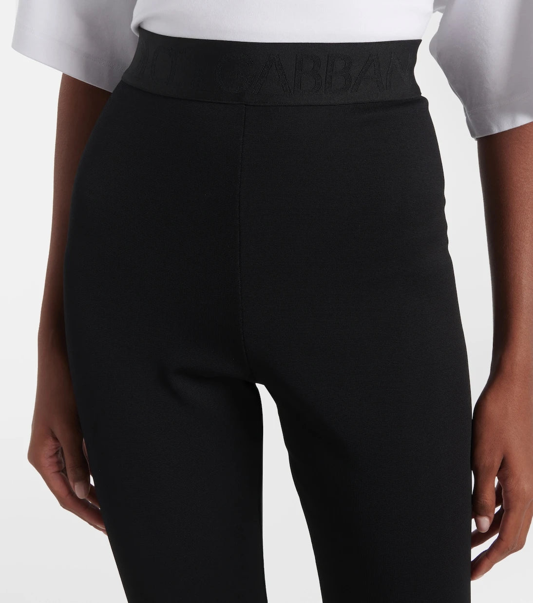 Dolce&Gabbana - Logo high-rise leggings