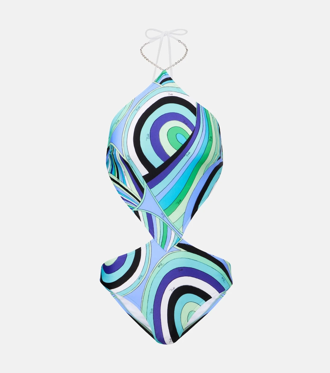 Pucci - Iride printed halterneck swimsuit