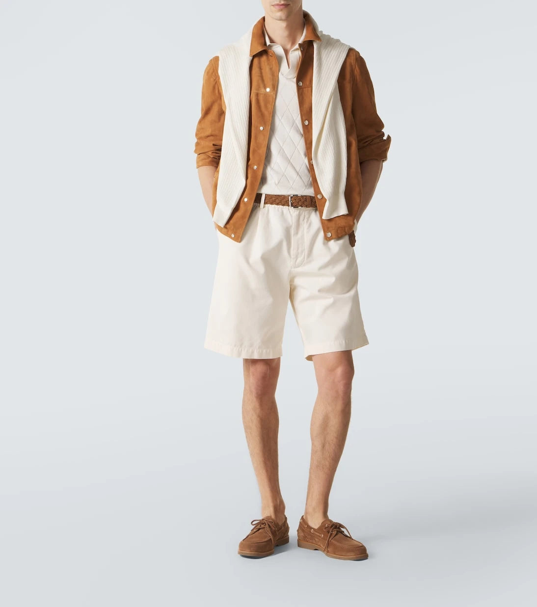 Brunello Cucinelli - قميص بولو من القطن المحبوك