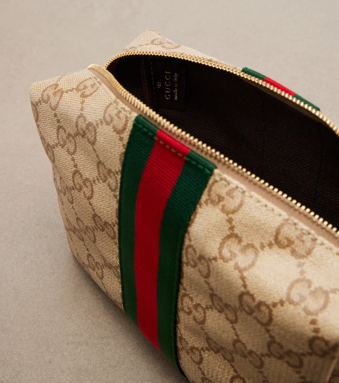 Gucci - Gucci Essence Classic GG canvas makeup bag
