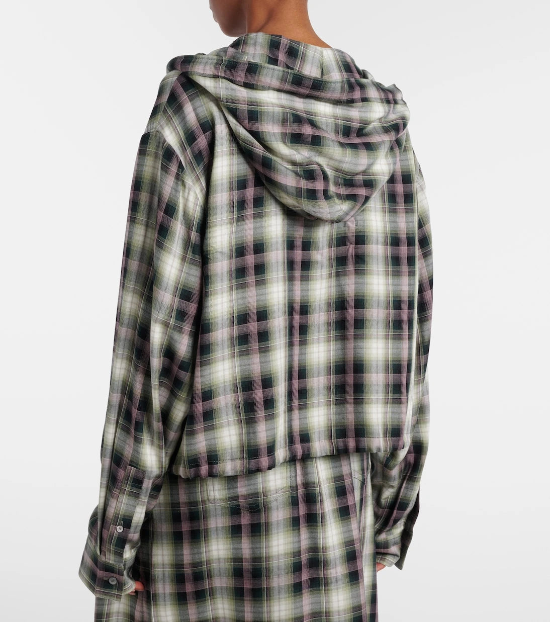 Acne Studios - Sip checked cropped overshirt