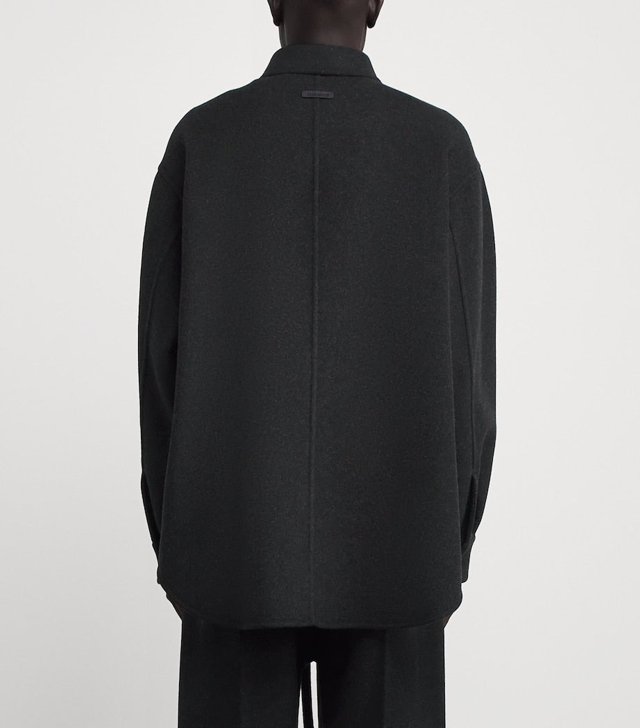 Fear Of God Black Virgin Wool-Cashmere Overshirt