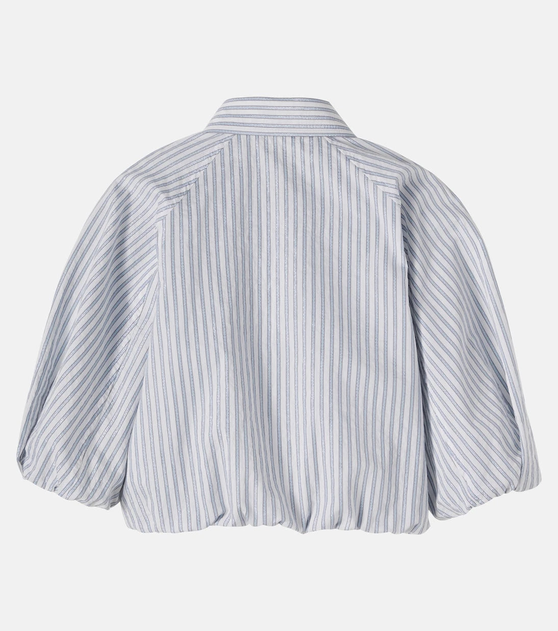 Brunello Cucinelli Kids - Striped cotton-blend shirt