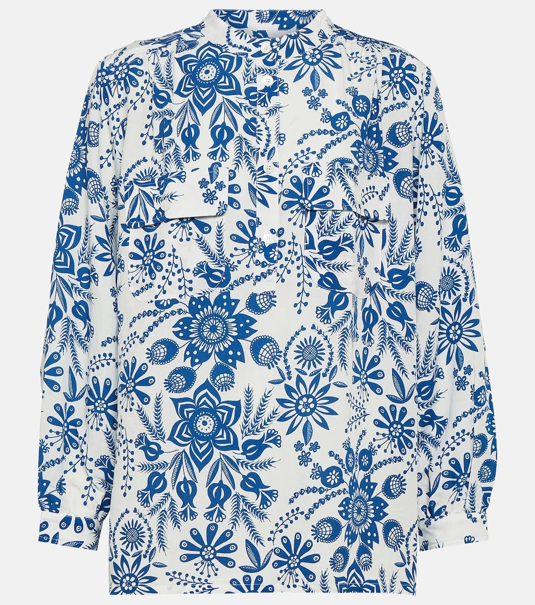 A.P.C. - Aubrey floral linen-blend blouse