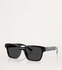 Ferrari Black Acetate Square Polarised Sunglasses