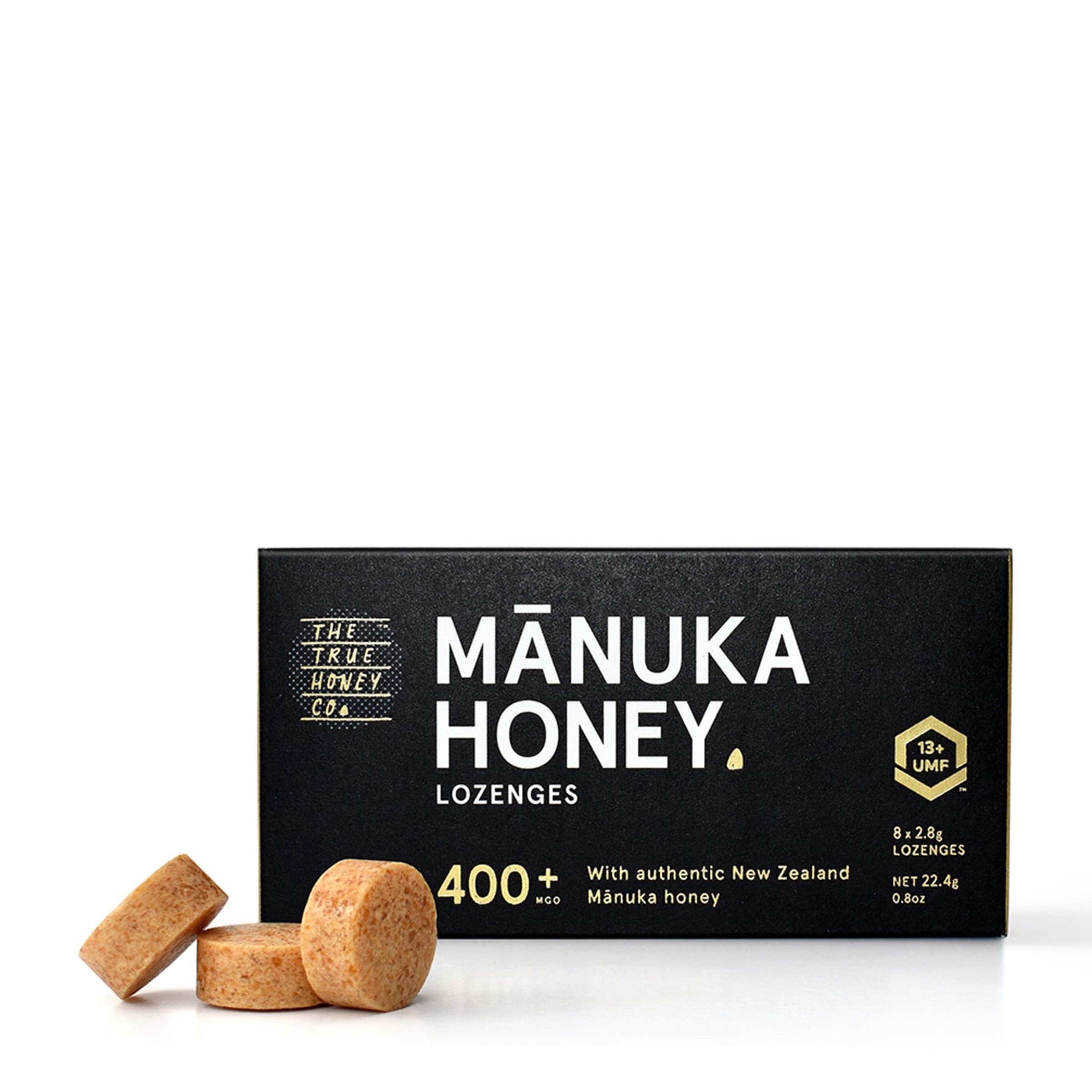 The True Honey Co 400+ MGO Manuka Honey Lozenges (8 x 2.8g)