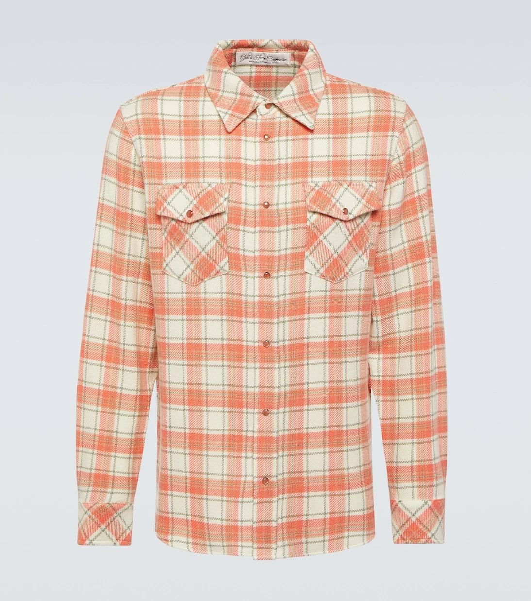 God's True Cashmere - Plaid cashmere shirt