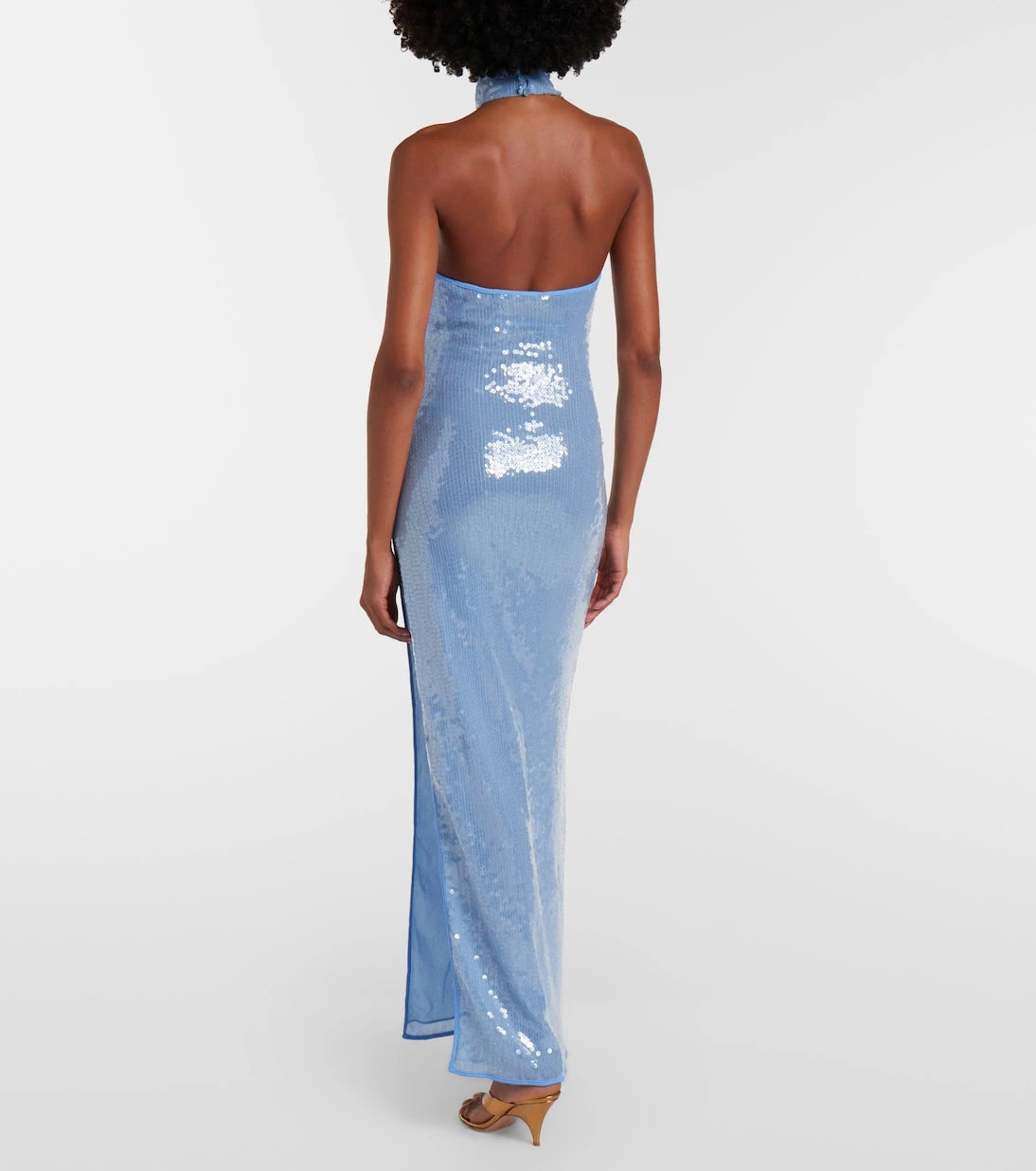 Oséree - Sequined halterneck maxi dress