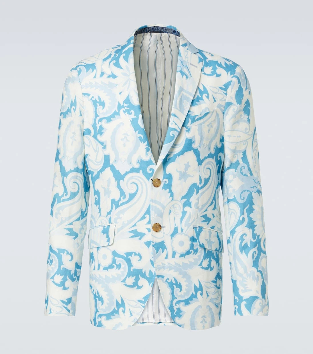 Etro - Printed single-breasted cotton blazer
