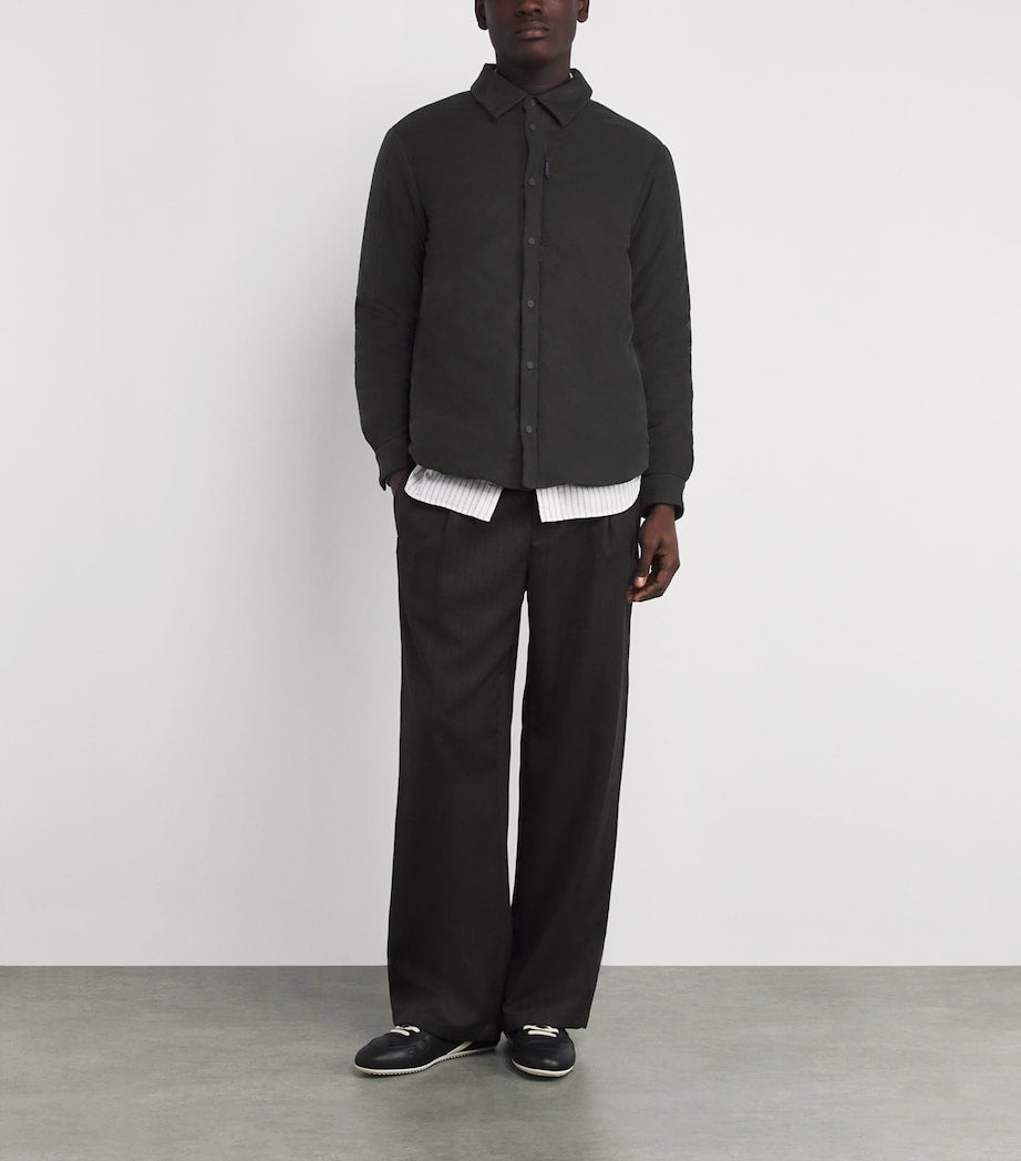 Sease Green Cotton Padded Gate 2.0 Overshirt