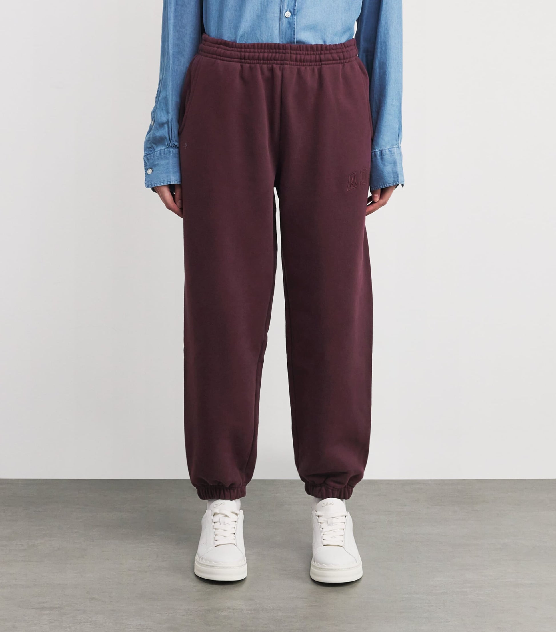 Burgundy Organic Cotton Sweatpants