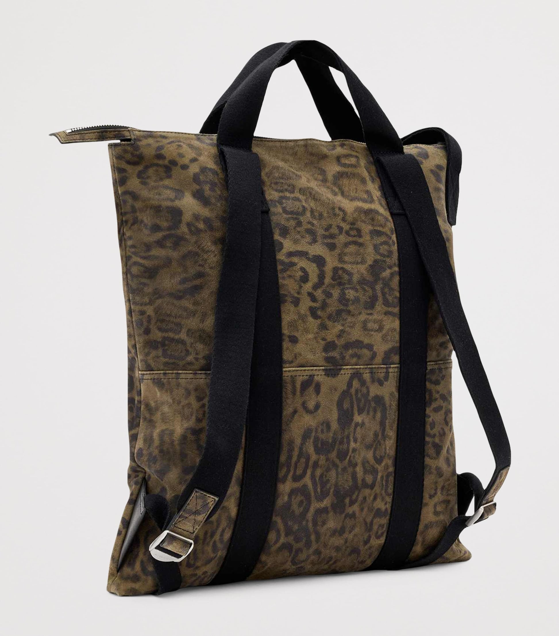 Leather Leopard Kei Backpack