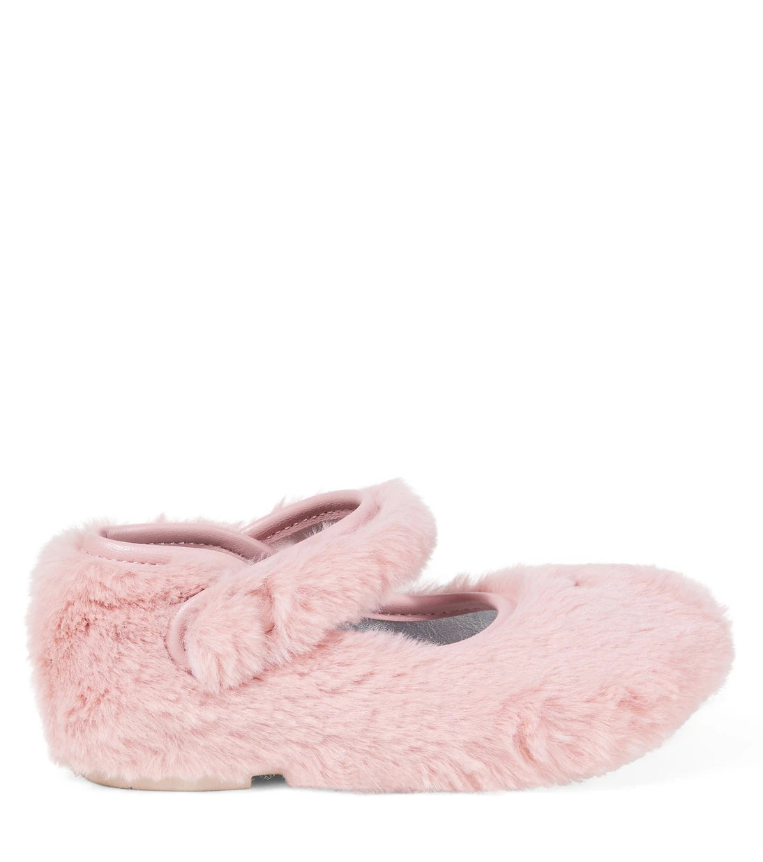 Monnalisa - Leather-trimmed Mary Jane flats