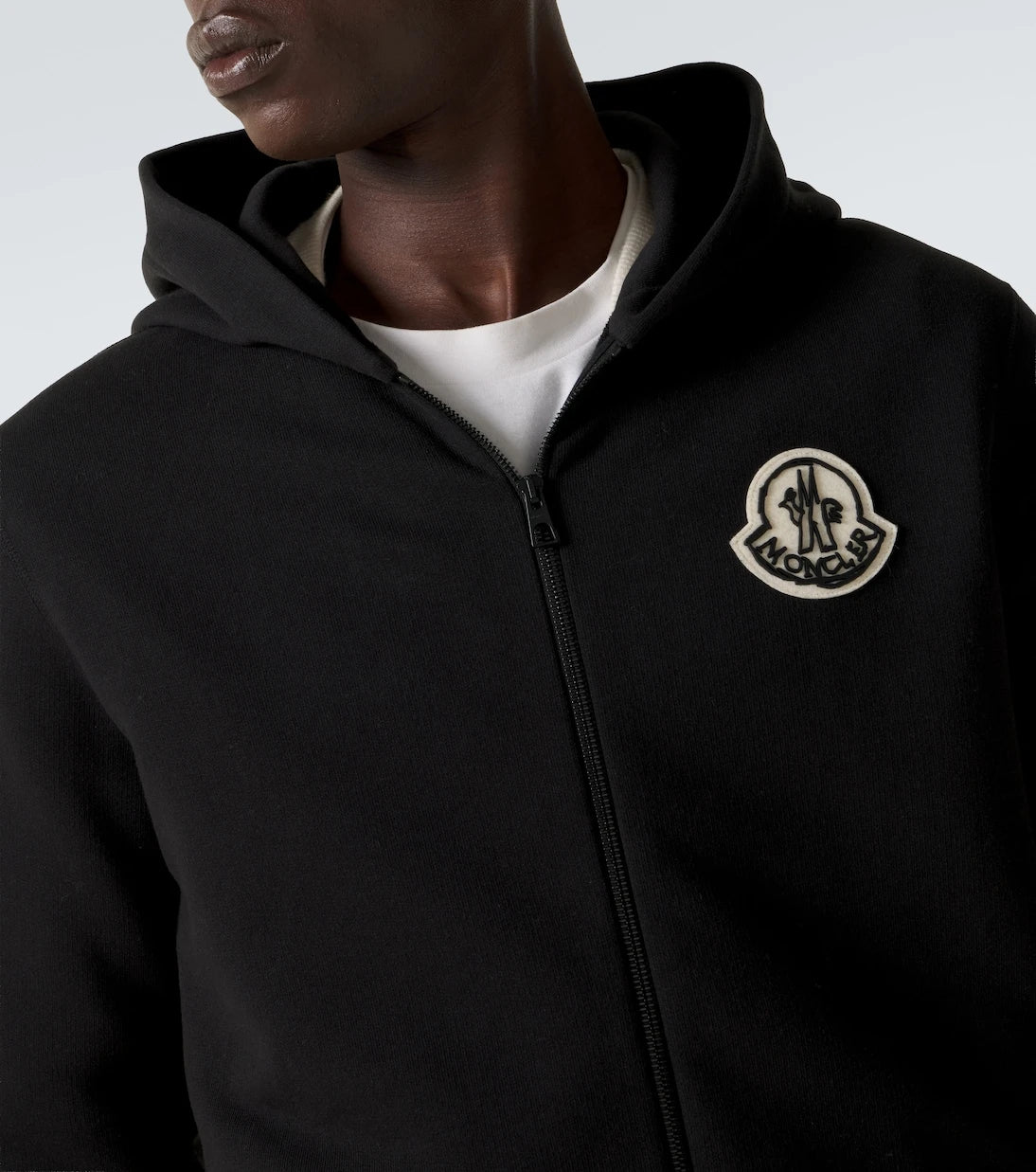 Moncler - Logo cotton zip-up hoodie