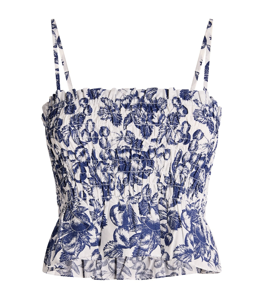 Maje Multi Cotton Printed Crop Top