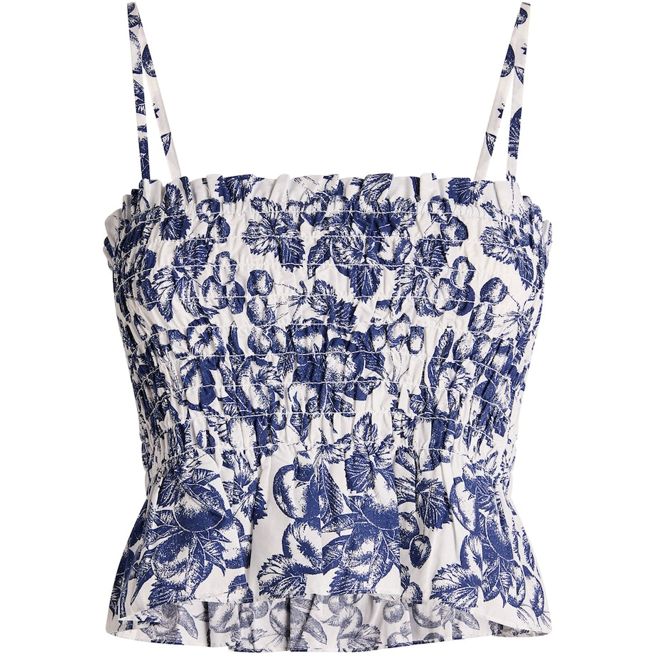Maje Multi Cotton Printed Crop Top