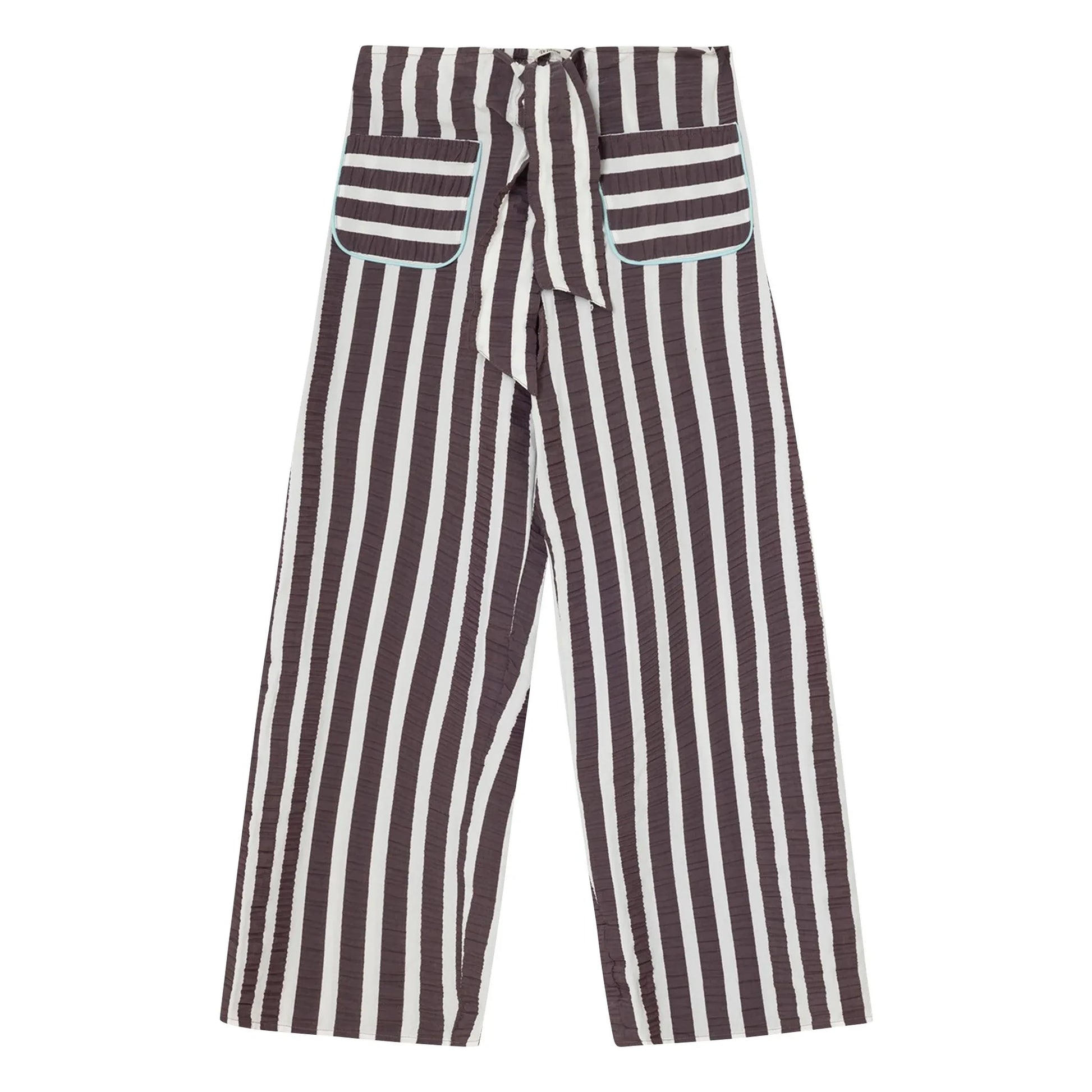 Dr Bloom - Lazo Striped Pants | Aubergine