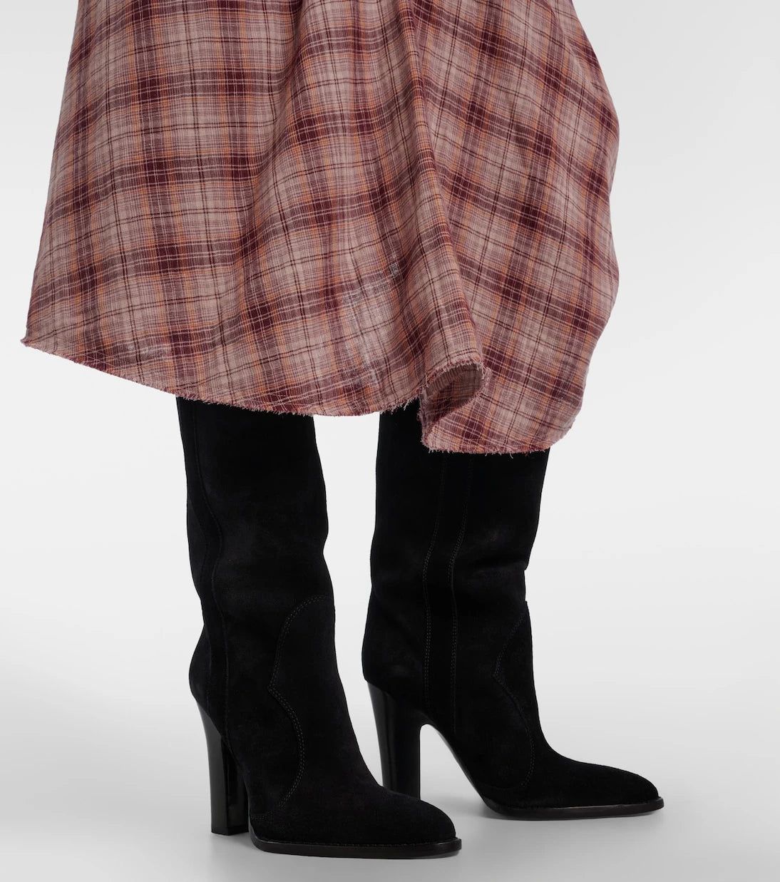 Paris Texas - Lavinia suede knee-high boots