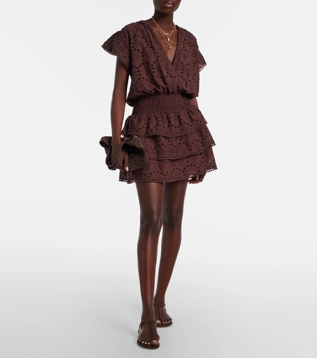 Melissa Odabash - Broderie anglaise cotton minidress