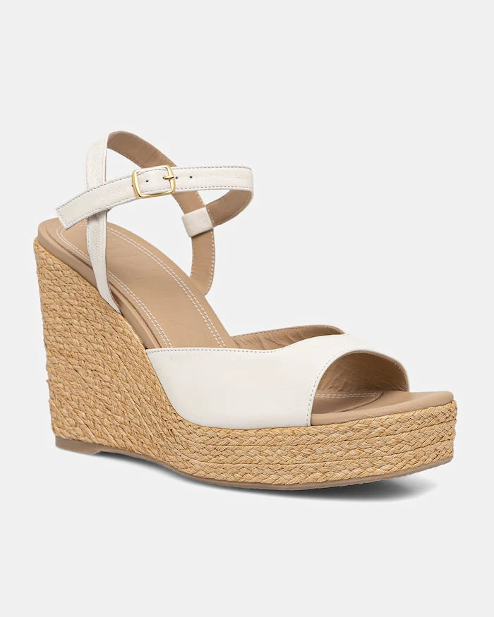 Souliers Martinez kesik platformlu deri sandaletler SUMMER
