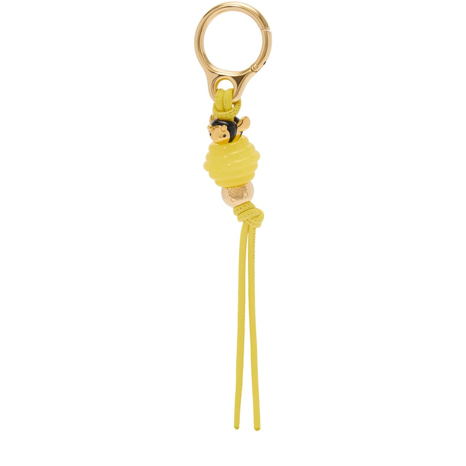 LOEWE Yellow x Paula's Ibiza Leather-Trim Bee Charm