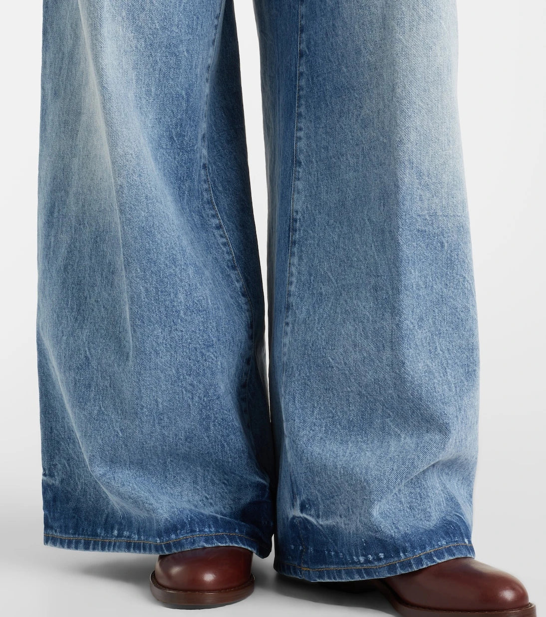 Alanui - Sunny Crochet wide-leg jeans