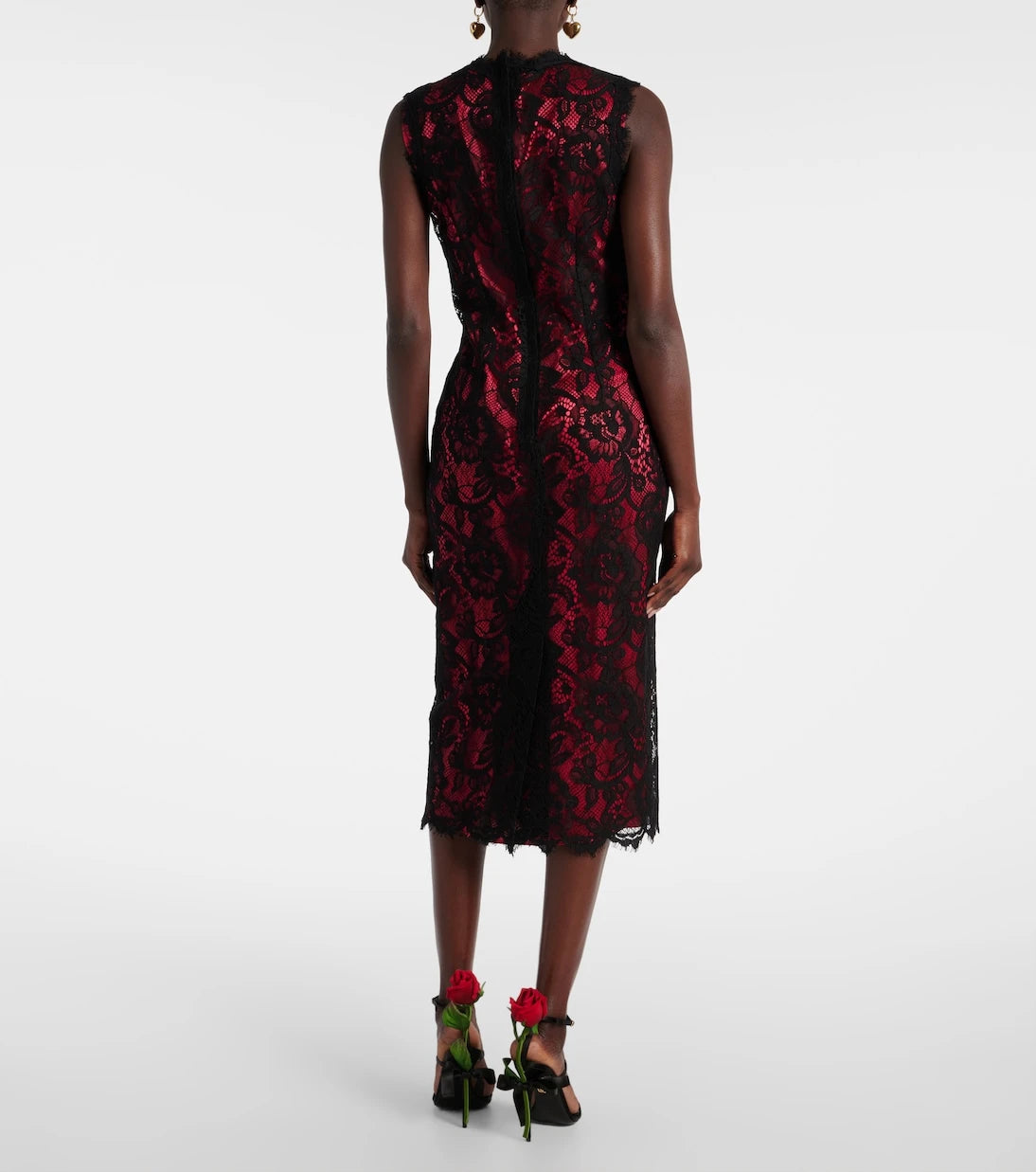 Dolce&Gabbana - Cotton-blend lace midi dress