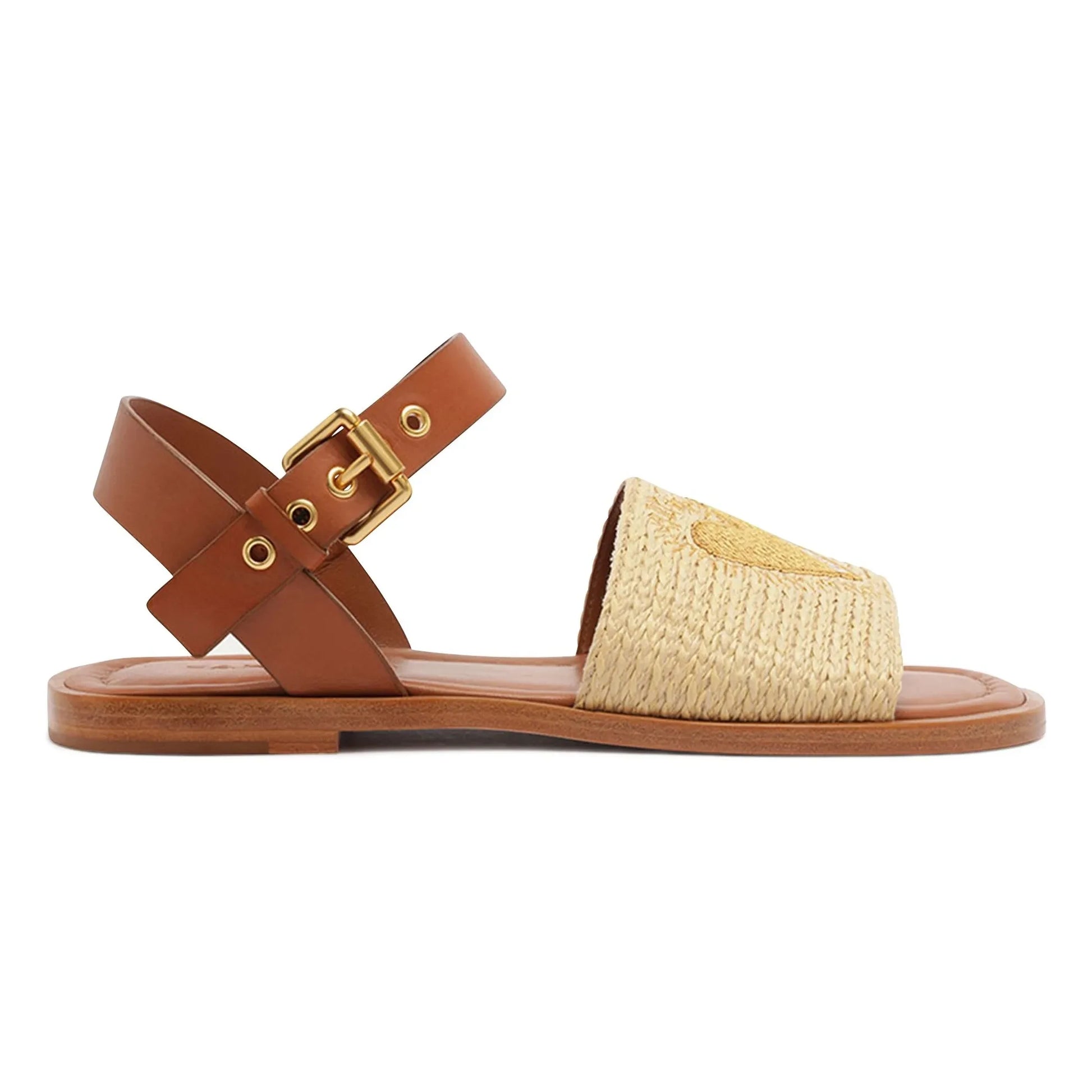 Farm Rio - Raphia Heart Sandals | Sand