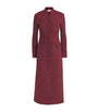 Liberowe Burgundy Wool-Blend Imperial Coat