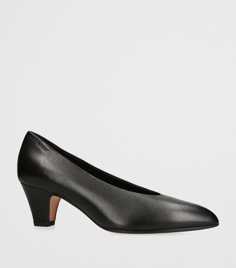 Bally Black Leather Aline Pumps 55
