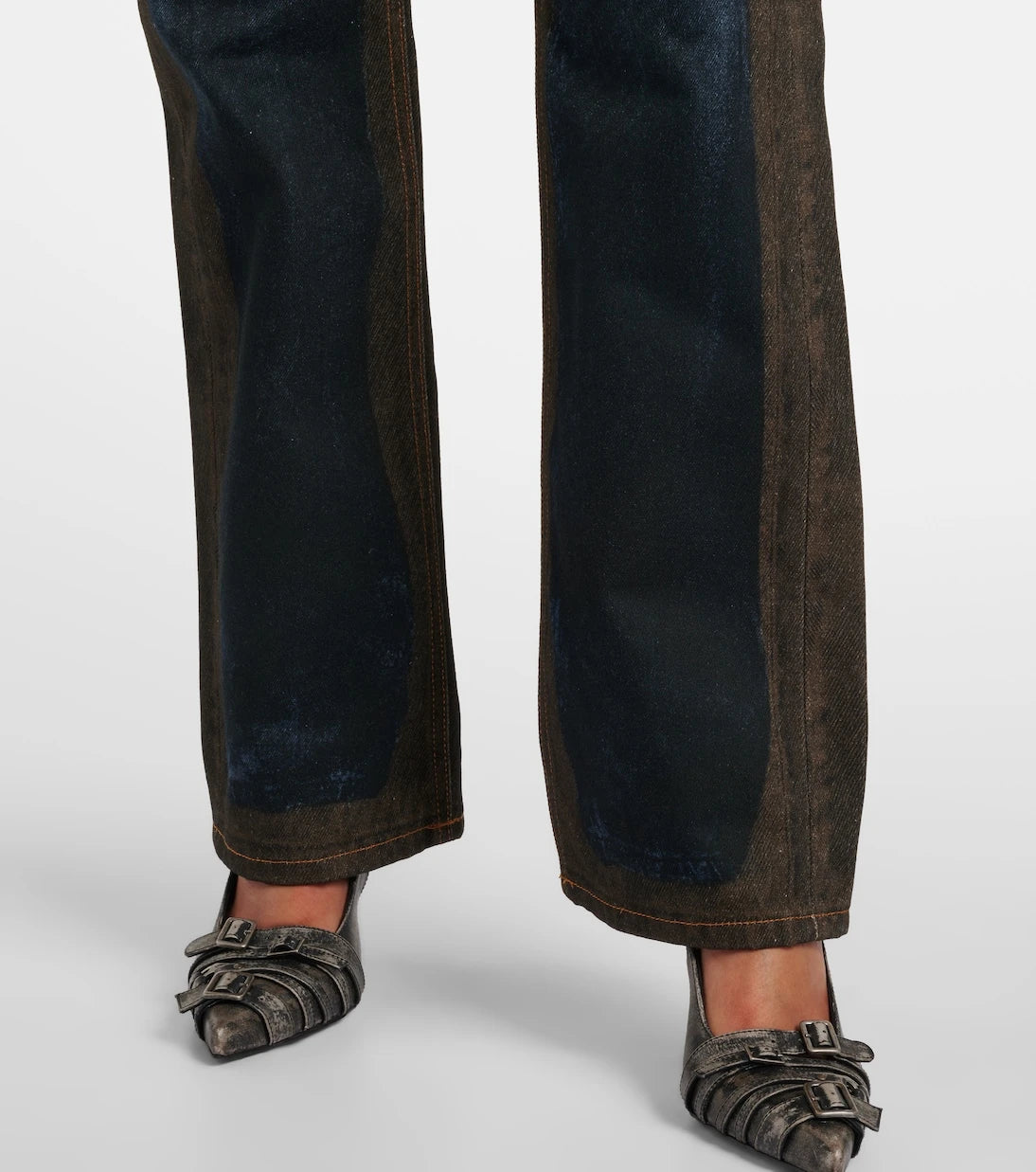 Y/Project - Printed straight jeans