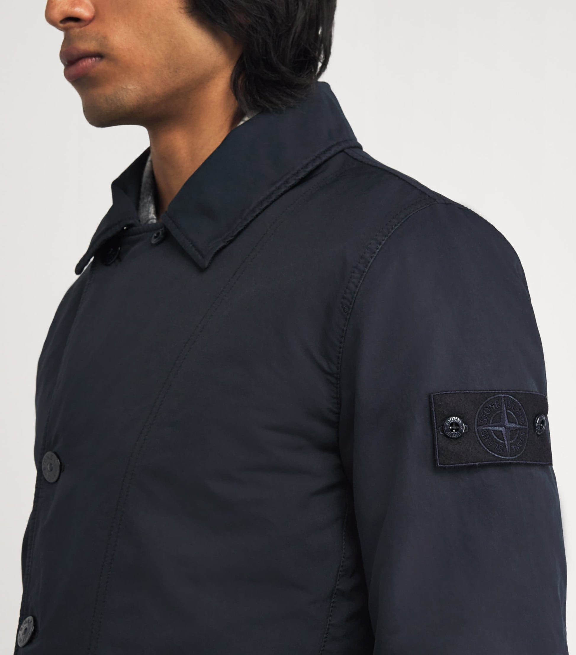 Navy GHOST PIECE Technical Microfibre Jacket