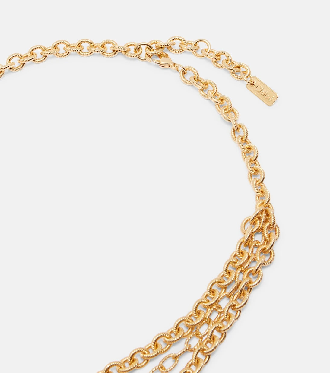 Chloé - Layered chain pendant necklace