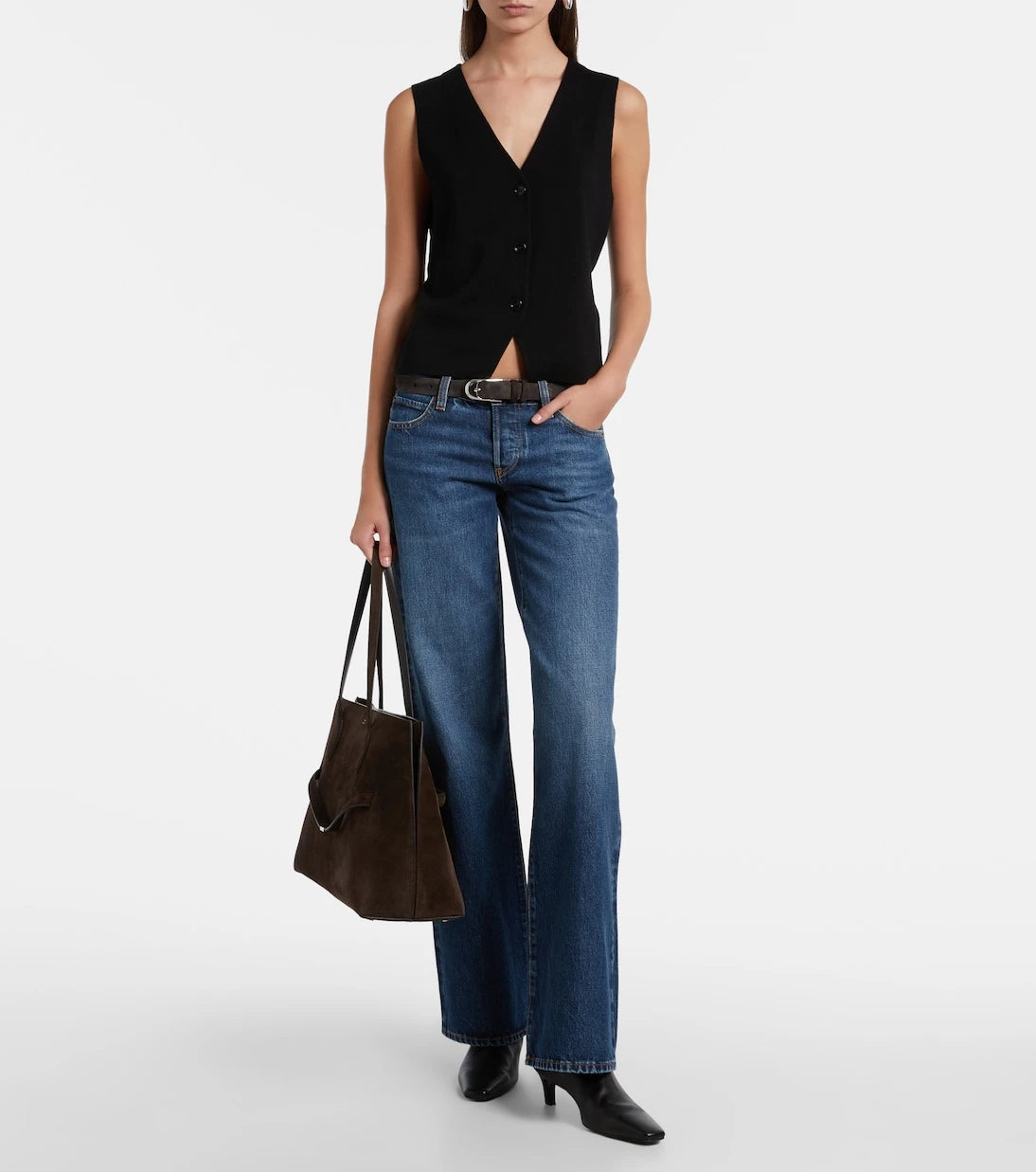 Frame - x Amelia Gray The Gray low-rise straight jeans