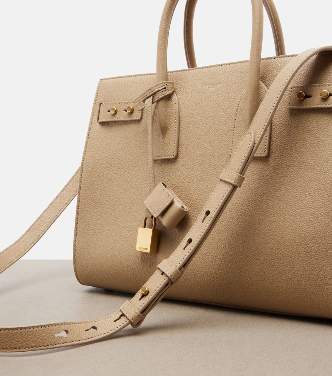 Saint Laurent - Sac De Jour Small leather tote bag
