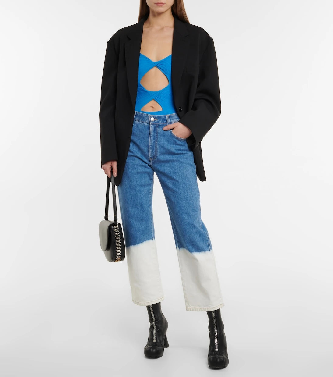 Stella McCartney - Twist-detail cutout bodysuit