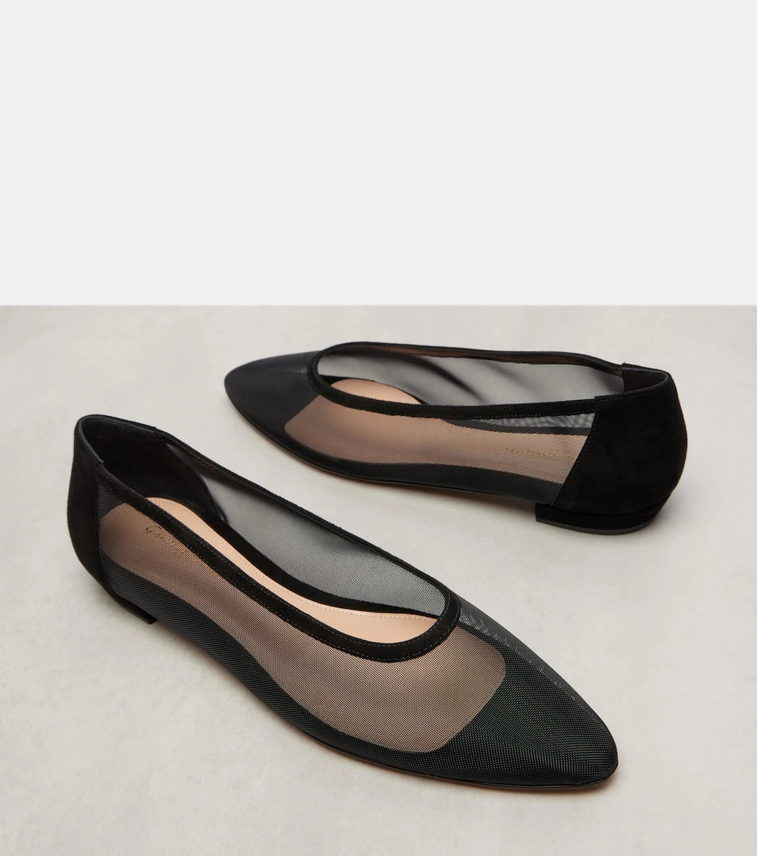 Gianvito Rossi - Sheer organza ballet flats