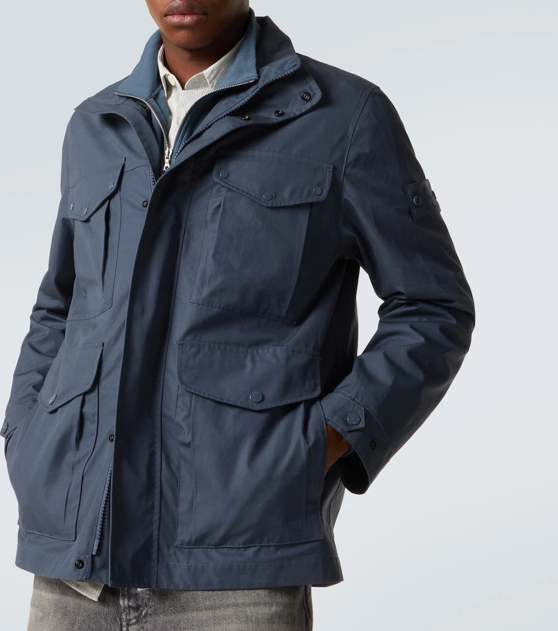 Stone Island - Compass cotton canvas field jacket