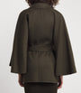 Green Camel-Wool Belted Coat