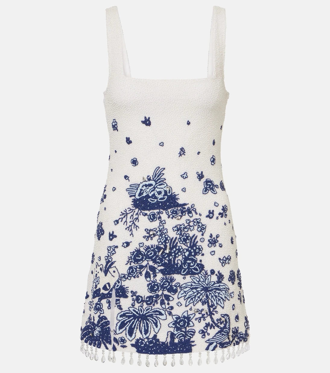 Staud - Le Sable fringed beaded minidress