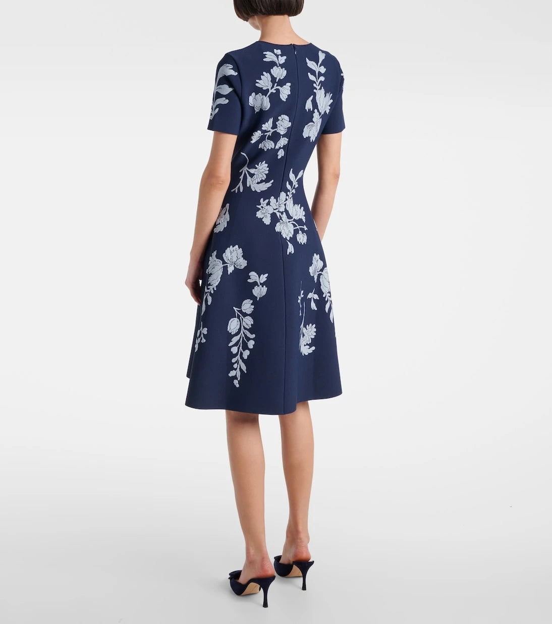 Carolina Herrera - Floral jacquard midi dress