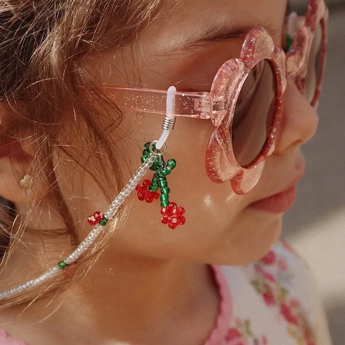 Konges Sløjd SUNGLASSES BEAD CHAIN CHERRY Çocuk Güneş Gözlüğü Zinciri