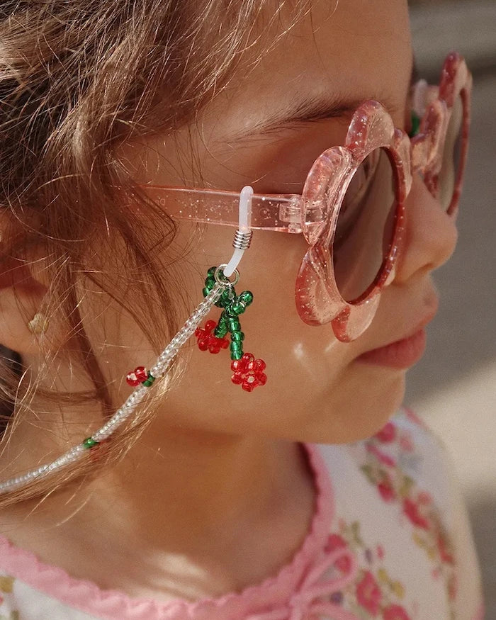 Konges Sløjd SUNGLASSES BEAD CHAIN CHERRY Çocuk Güneş Gözlüğü Zinciri
