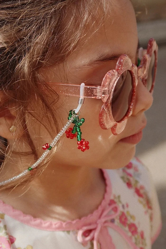 Konges Sløjd SUNGLASSES BEAD CHAIN CHERRY Çocuk Güneş Gözlüğü Zinciri