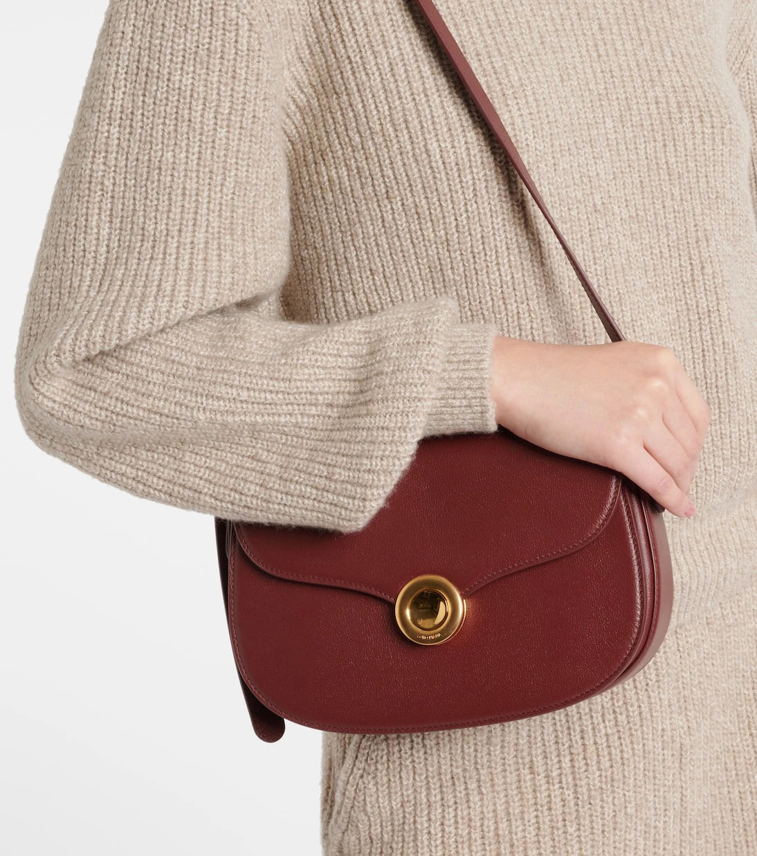 Loro Piana - Ghiera Small leather crossbody bag