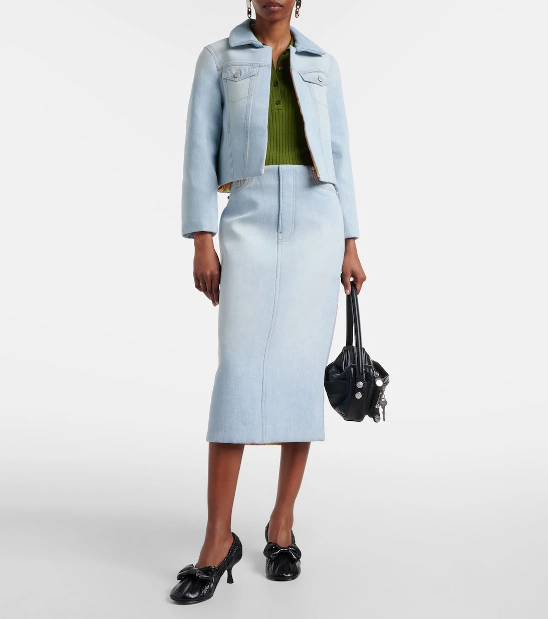 Acne Studios - Bow-detail leather pumps