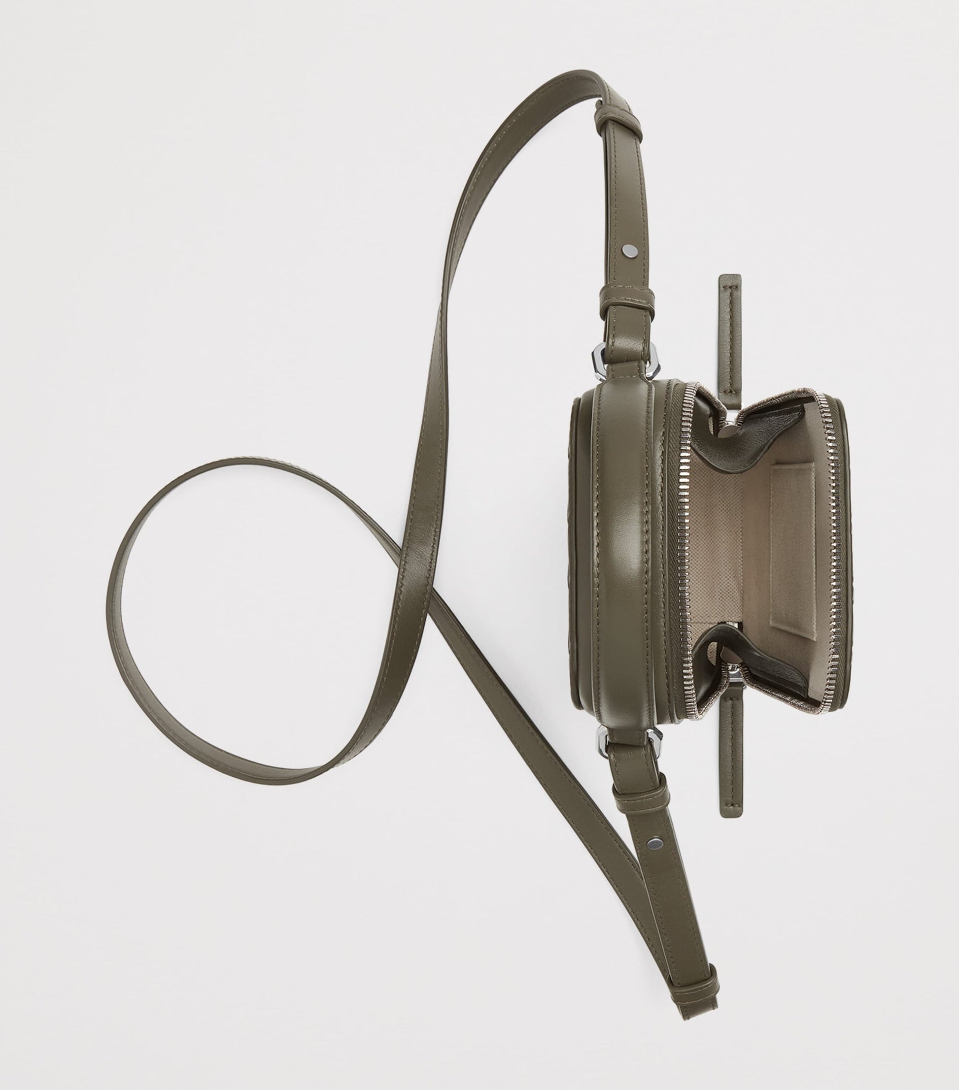 Intrecciato Leather Getaway Phone Pouch